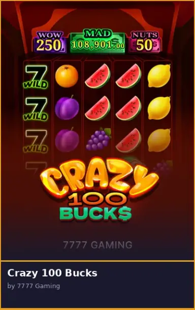 Crazy 100 Bucks