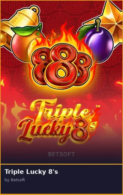 Triple Lucky 8 s