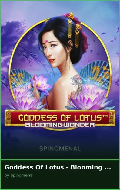 Goddess Of Lotus - Blooming Wonder